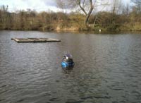 A buoy telemetry installation in one of the ponds