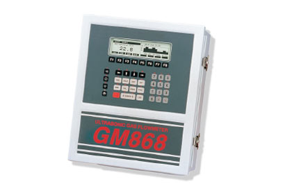 GM868 Ultrasonic Gas Flow Meter showing measurements