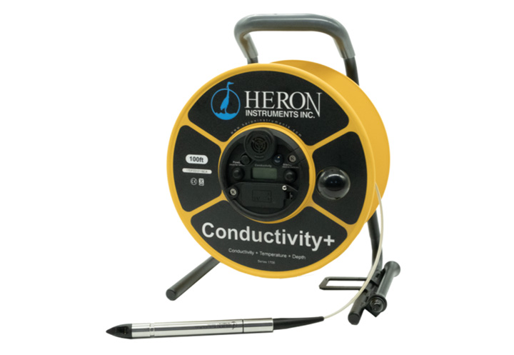 Conductivity Plus Conductivity, Temperature & Water Level Meter 
