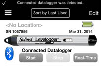 Solinst Levelogger App and Interface