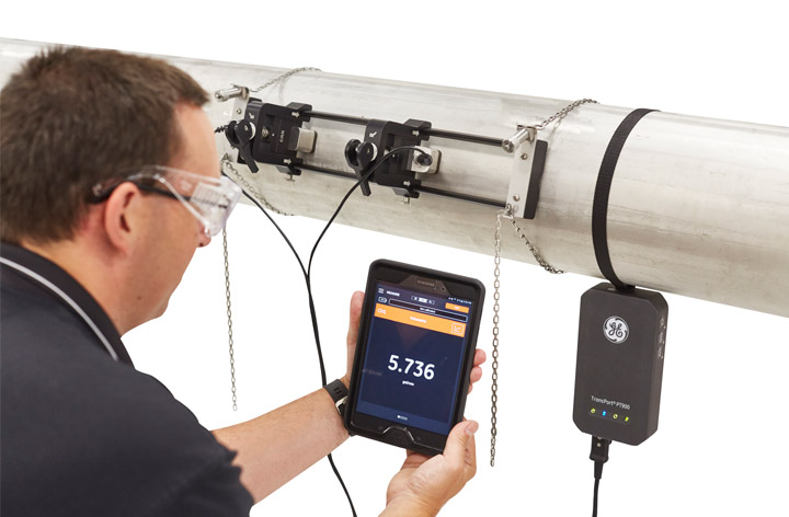 Panametrics AT868 Clamp On Flowmeter